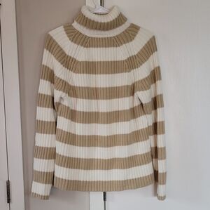 Eddie Bauer Striped Turtleneck Sweater